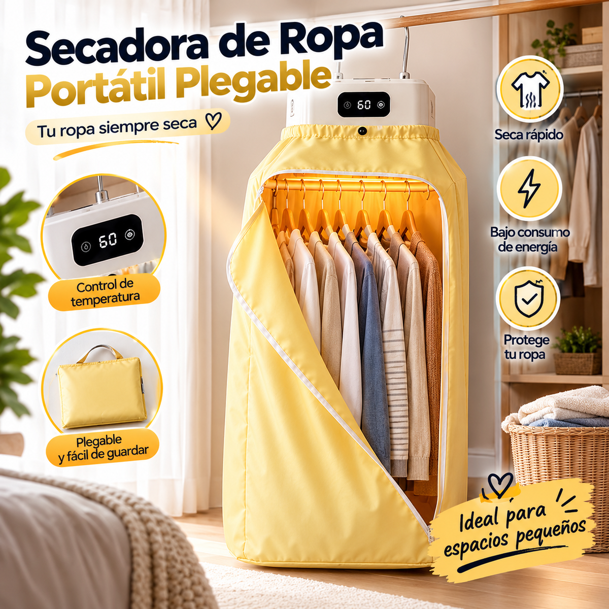 Secadora De Ropa Portatil