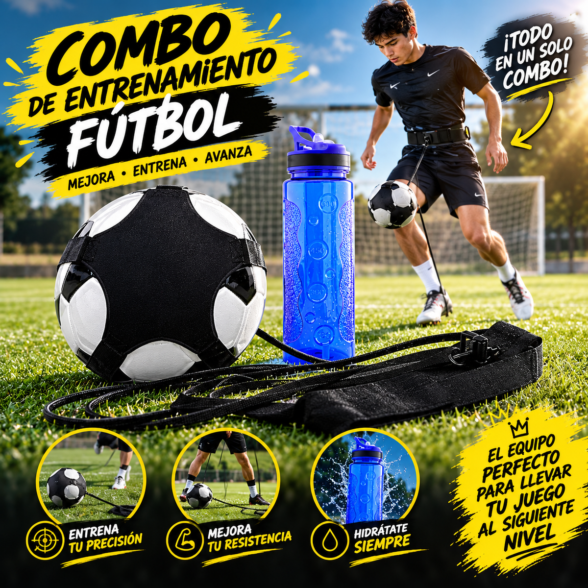 COMBO de cinturon + balon + botilito