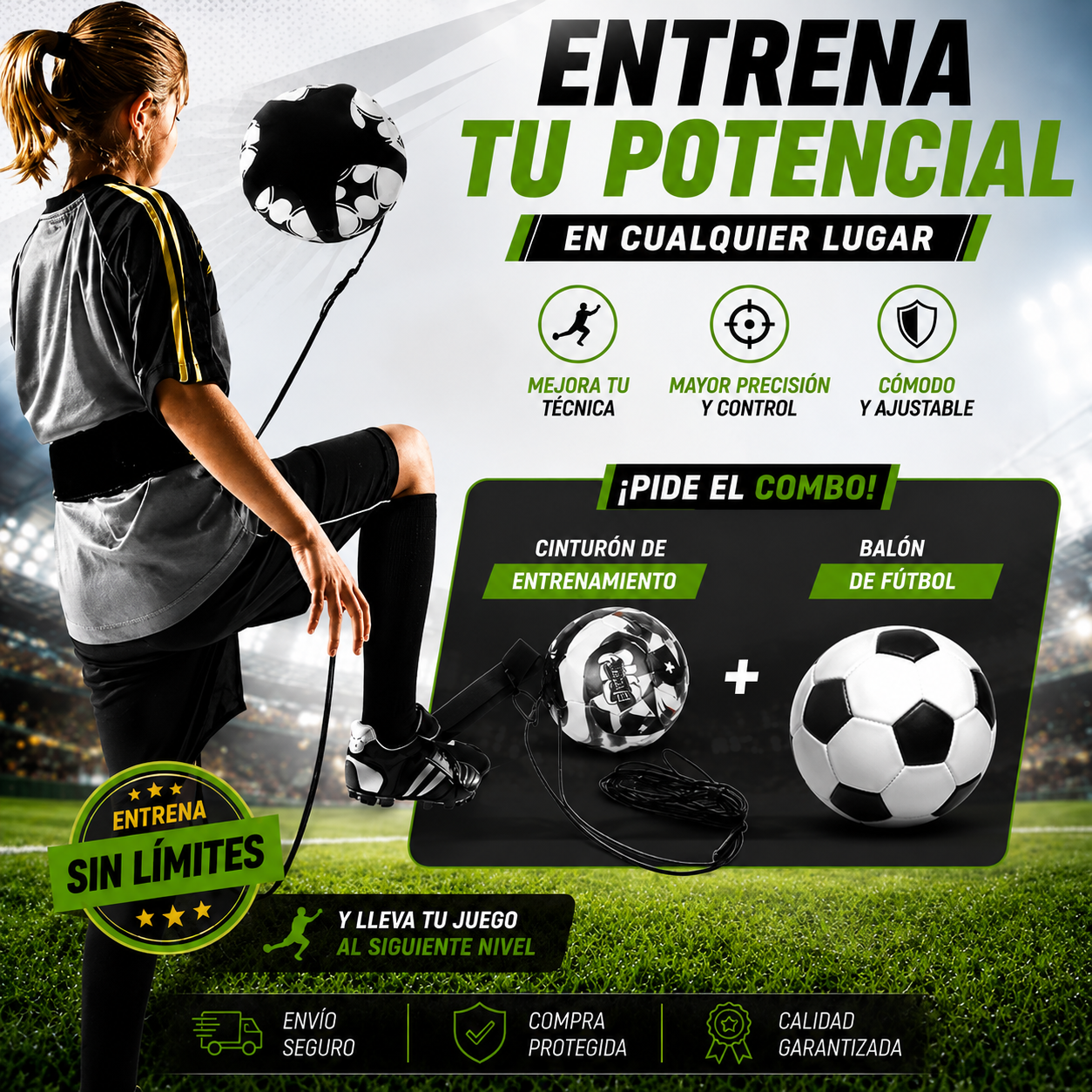 Combo Cinturón de Entrenamiento + Balón